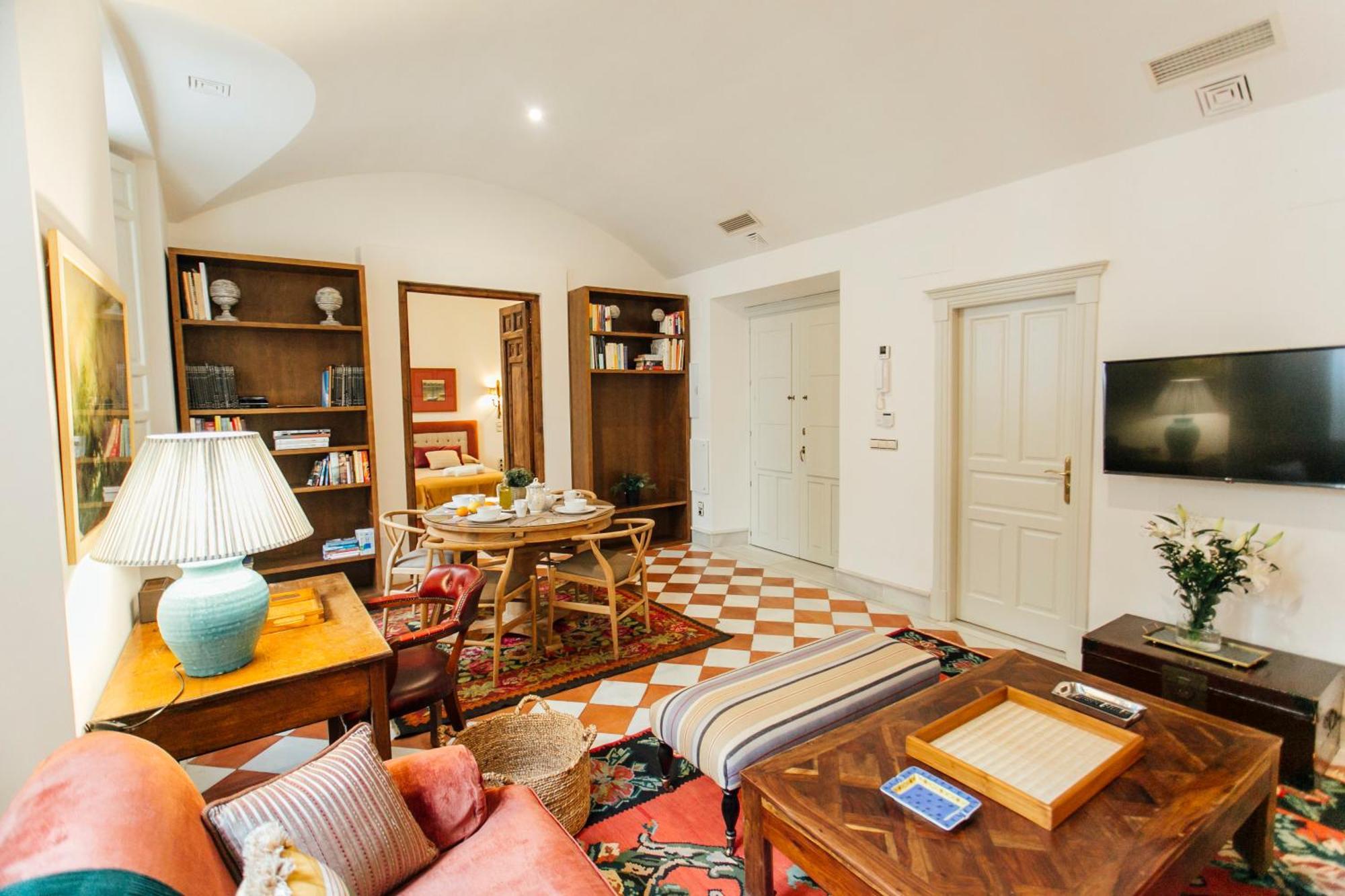 세비야 Casa Patio Del Siglo XIX 아파트 호텔 객실 사진